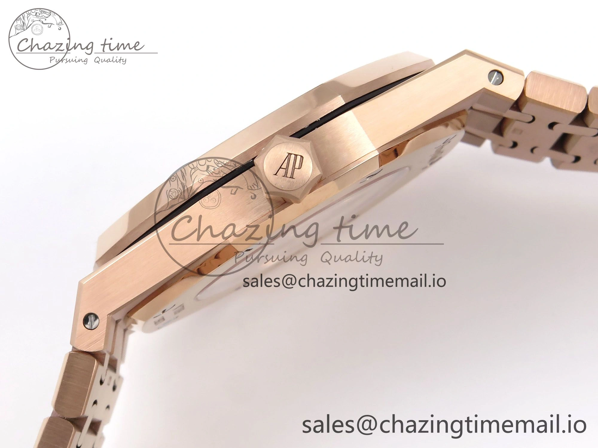 Royal Oak 41mm Openworked 15407 RG THBF 1:1 Best Edition on RG Bracelet SA Comfortable 4379