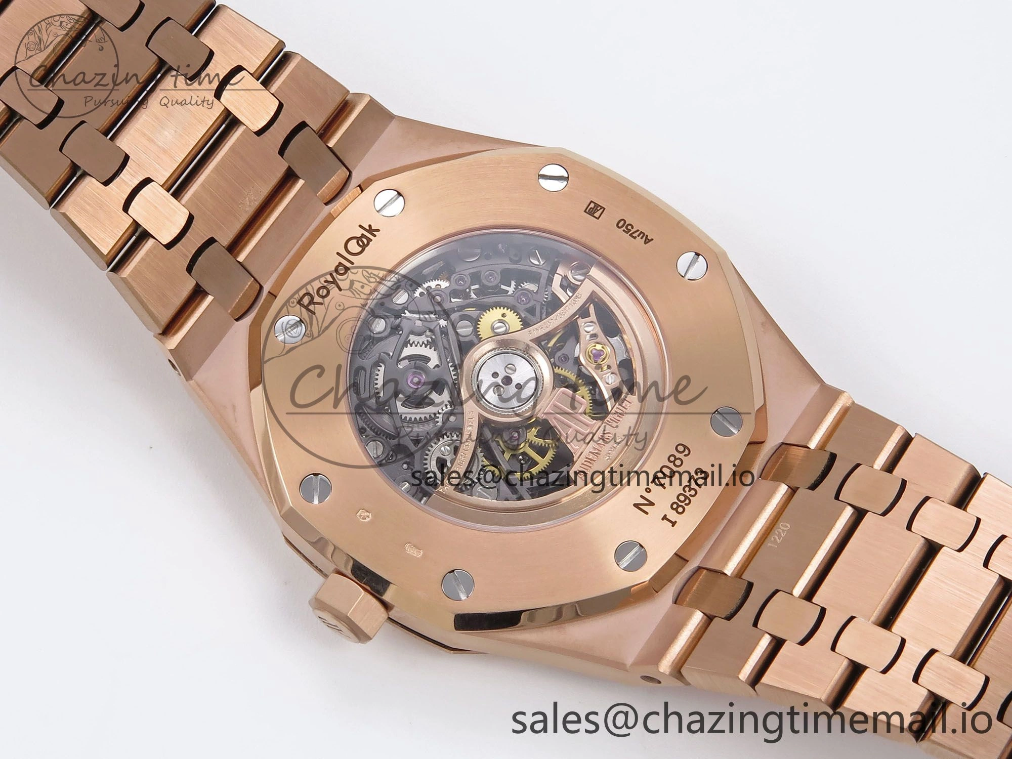 Royal Oak 41mm Openworked 15407 RG THBF 1:1 Best Edition on RG Bracelet SA Comfortable 4379