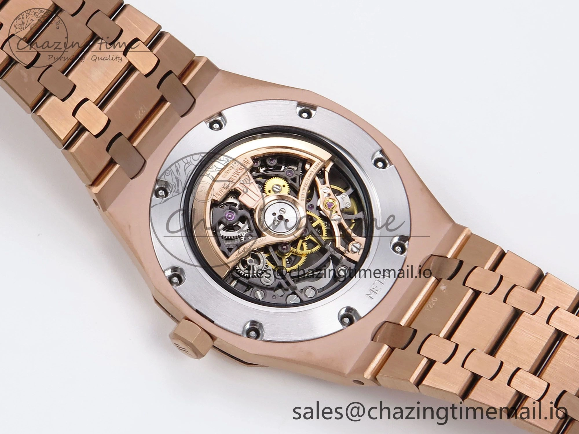 Royal Oak 41mm Openworked 15407 RG THBF 1:1 Best Edition on RG Bracelet SA Comfortable 4379
