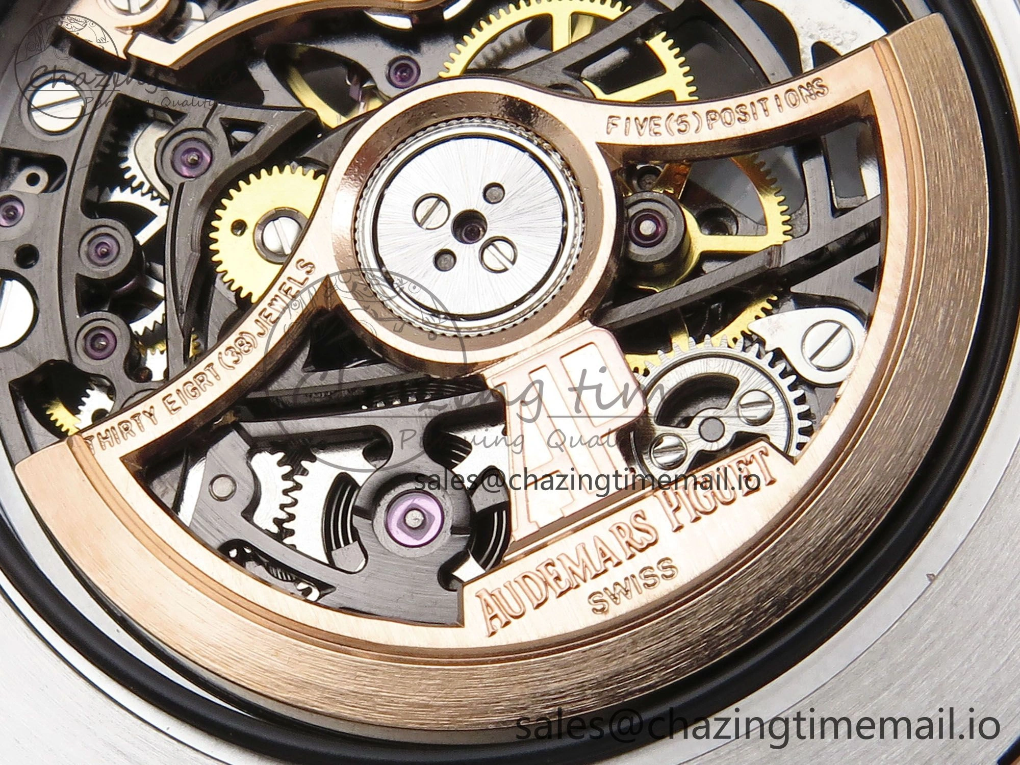 Royal Oak 41mm Openworked 15407 RG THBF 1:1 Best Edition on RG Bracelet SA Comfortable 4379