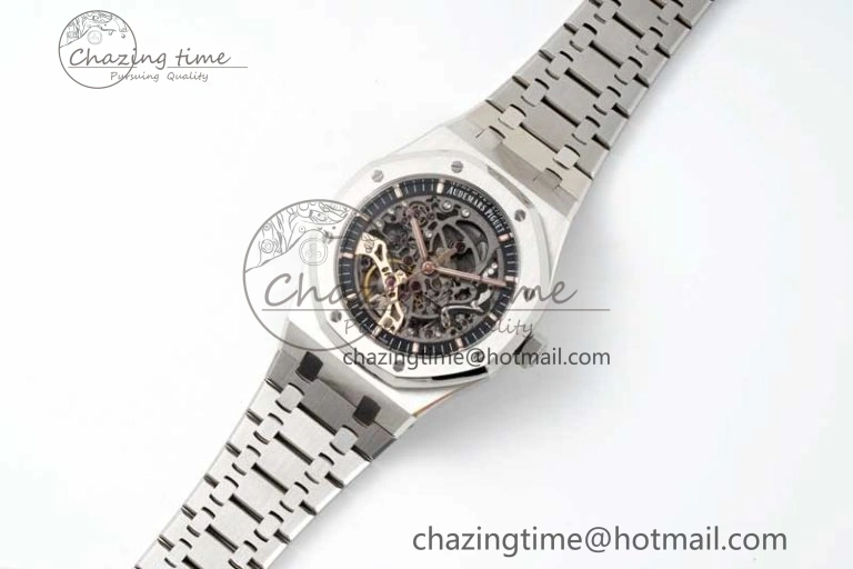 Royal Oak 41mm Openworked 15407 SS APSF 1:1 Best Edition on SS Bracelet A Sustainable 4773