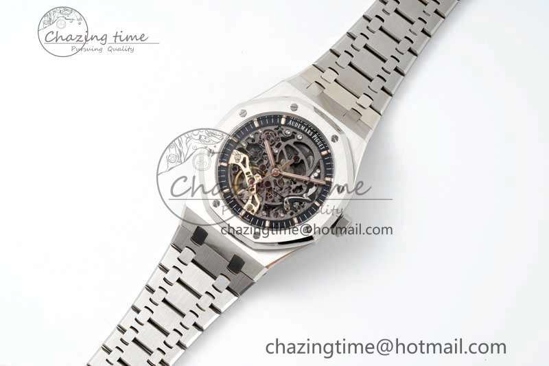 Royal Oak 41mm Openworked 15407 SS APSF 1:1 Best Edition on SS Bracelet A Sustainable 4773