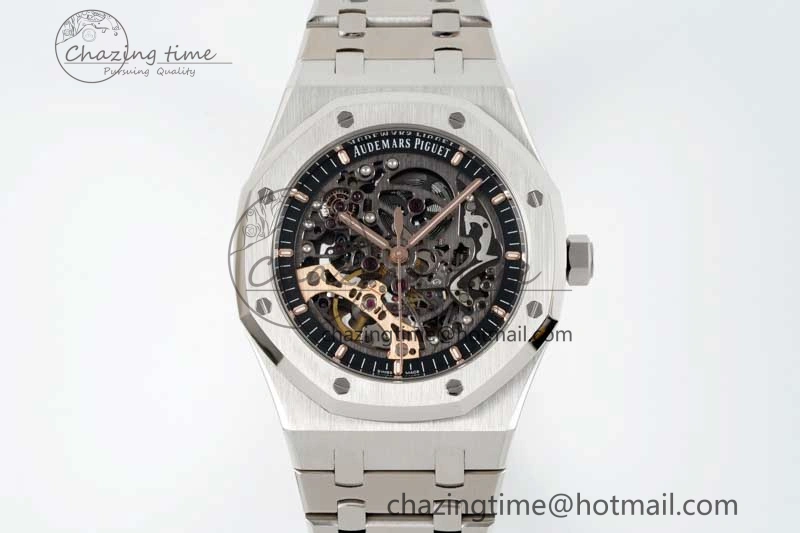 Royal Oak 41mm Openworked 15407 SS APSF 1:1 Best Edition on SS Bracelet A Sustainable 4773