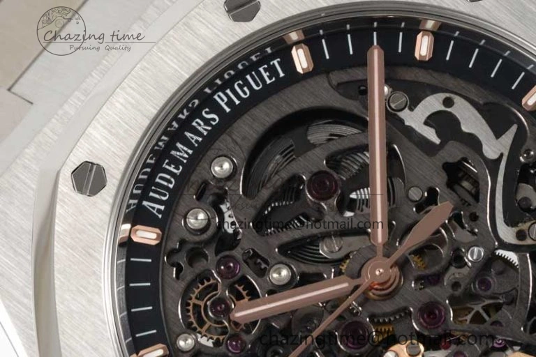 Royal Oak 41mm Openworked 15407 SS APSF 1:1 Best Edition on SS Bracelet A Sustainable 4773