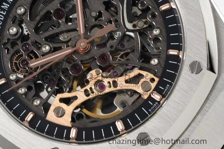 Royal Oak 41mm Openworked 15407 SS APSF 1:1 Best Edition on SS Bracelet A Sustainable 4773