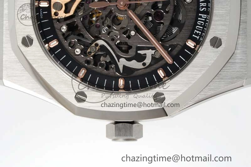 Royal Oak 41mm Openworked 15407 SS APSF 1:1 Best Edition on SS Bracelet A Sustainable 4773