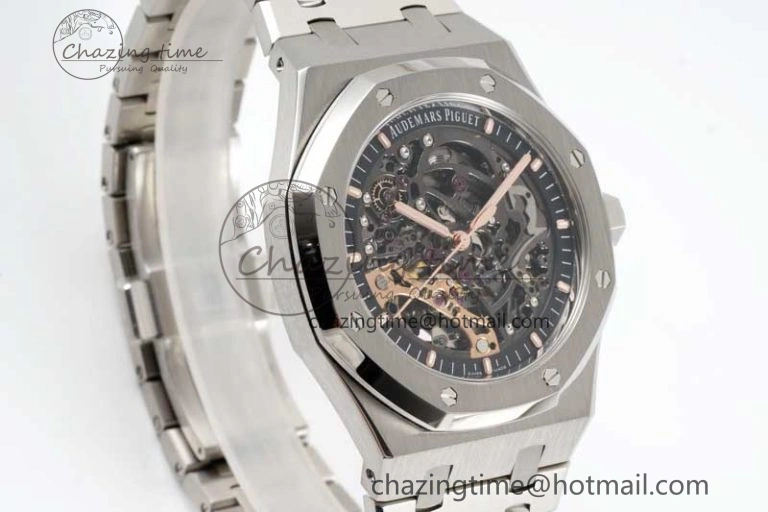 Royal Oak 41mm Openworked 15407 SS APSF 1:1 Best Edition on SS Bracelet A Sustainable 4773