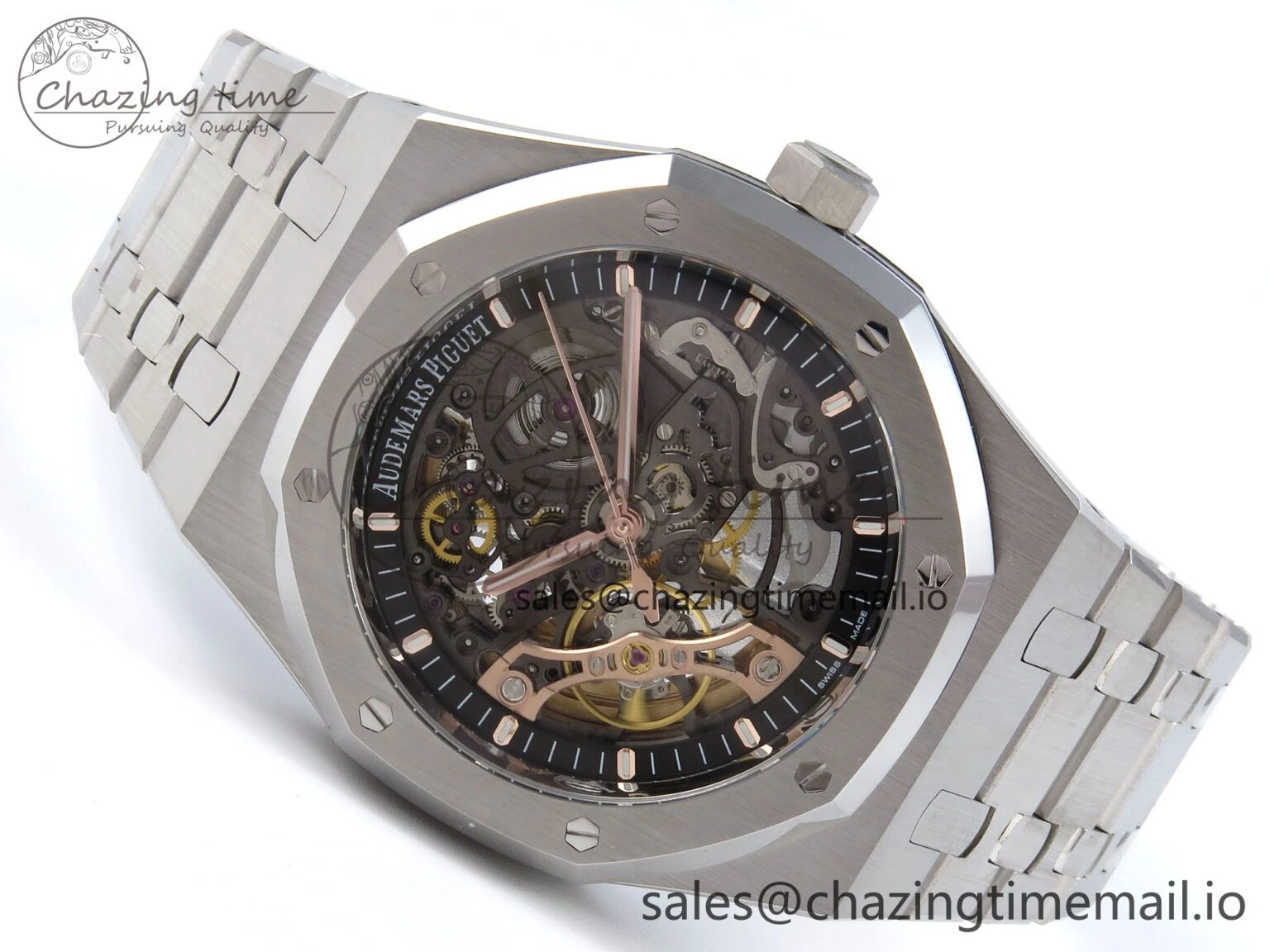 Royal Oak 41mm Openworked 15407 SS THBF 1:1 Best Edition on SS Bracelet SA3132 V Youthful 4376