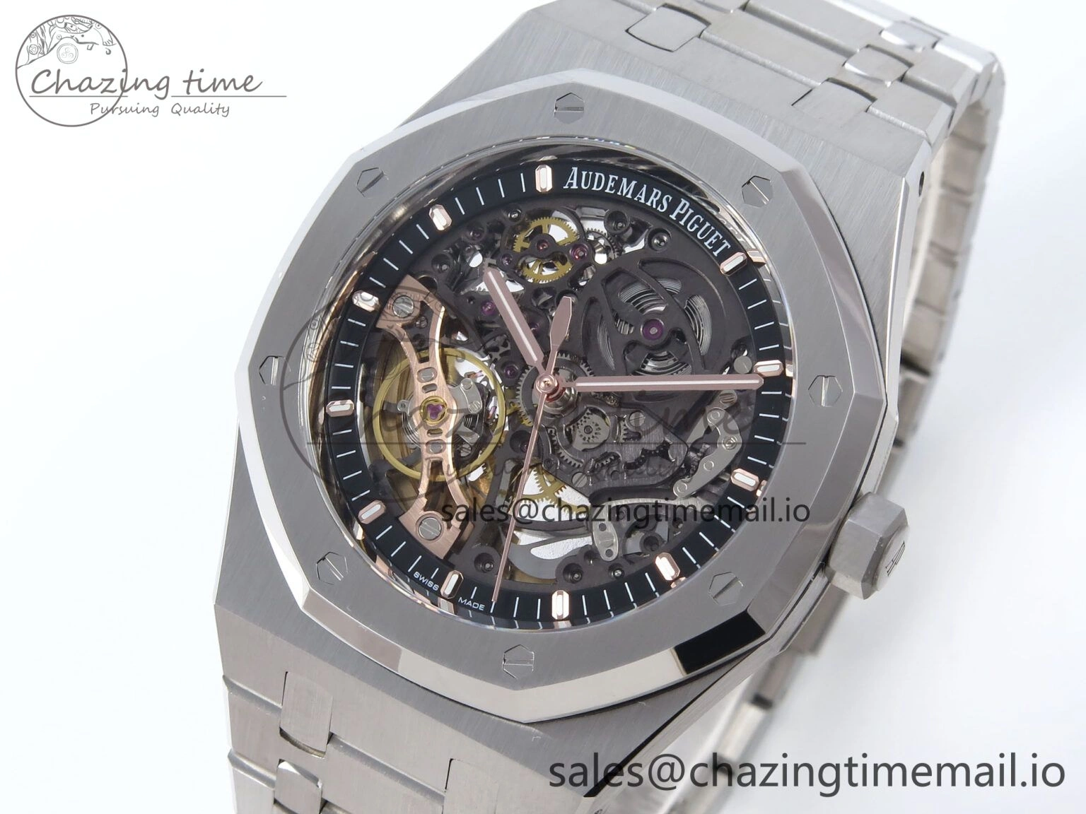Royal Oak 41mm Openworked 15407 SS THBF 1:1 Best Edition on SS Bracelet SA3132 V Youthful 4376