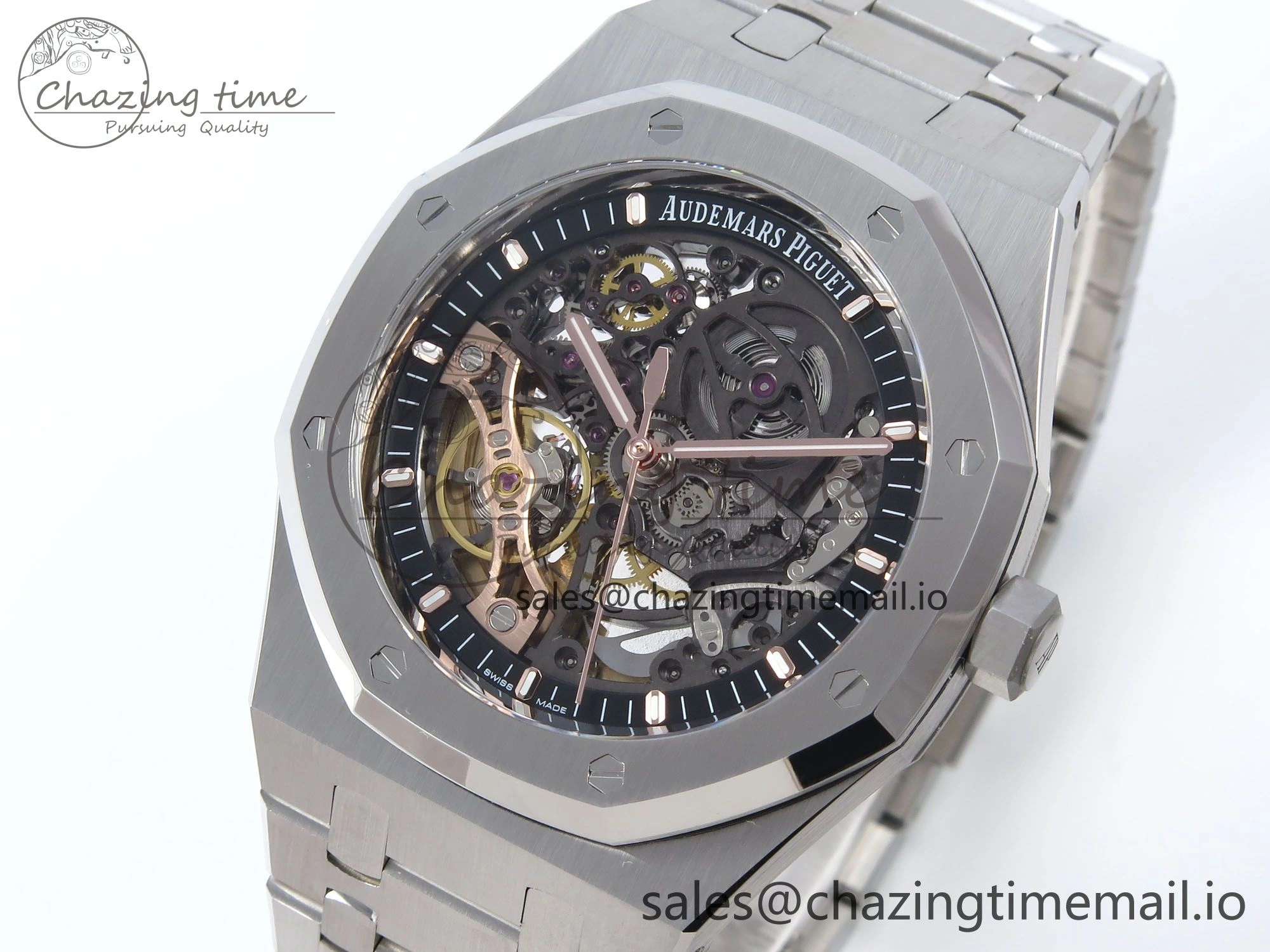 Royal Oak 41mm Openworked 15407 SS THBF 1:1 Best Edition on SS Bracelet SA3132 V Youthful 4376
