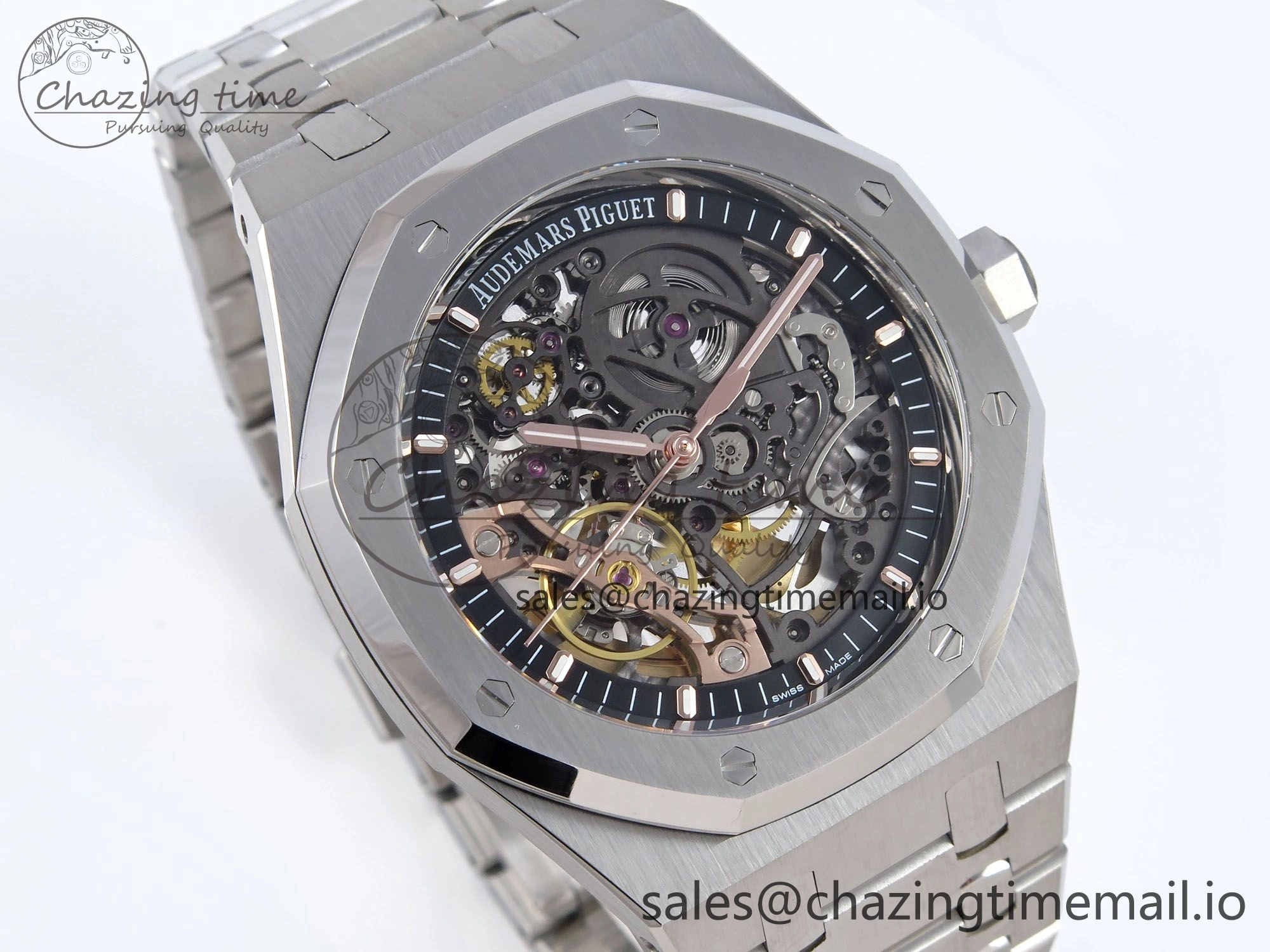 Royal Oak 41mm Openworked 15407 SS THBF 1:1 Best Edition on SS Bracelet SA3132 V Youthful 4376