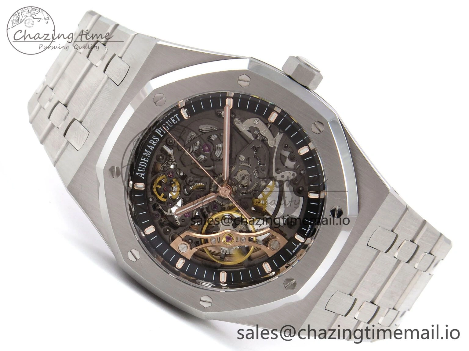Royal Oak 41mm Openworked 15407 SS THBF 1:1 Best Edition on SS Bracelet SA Popular 4378