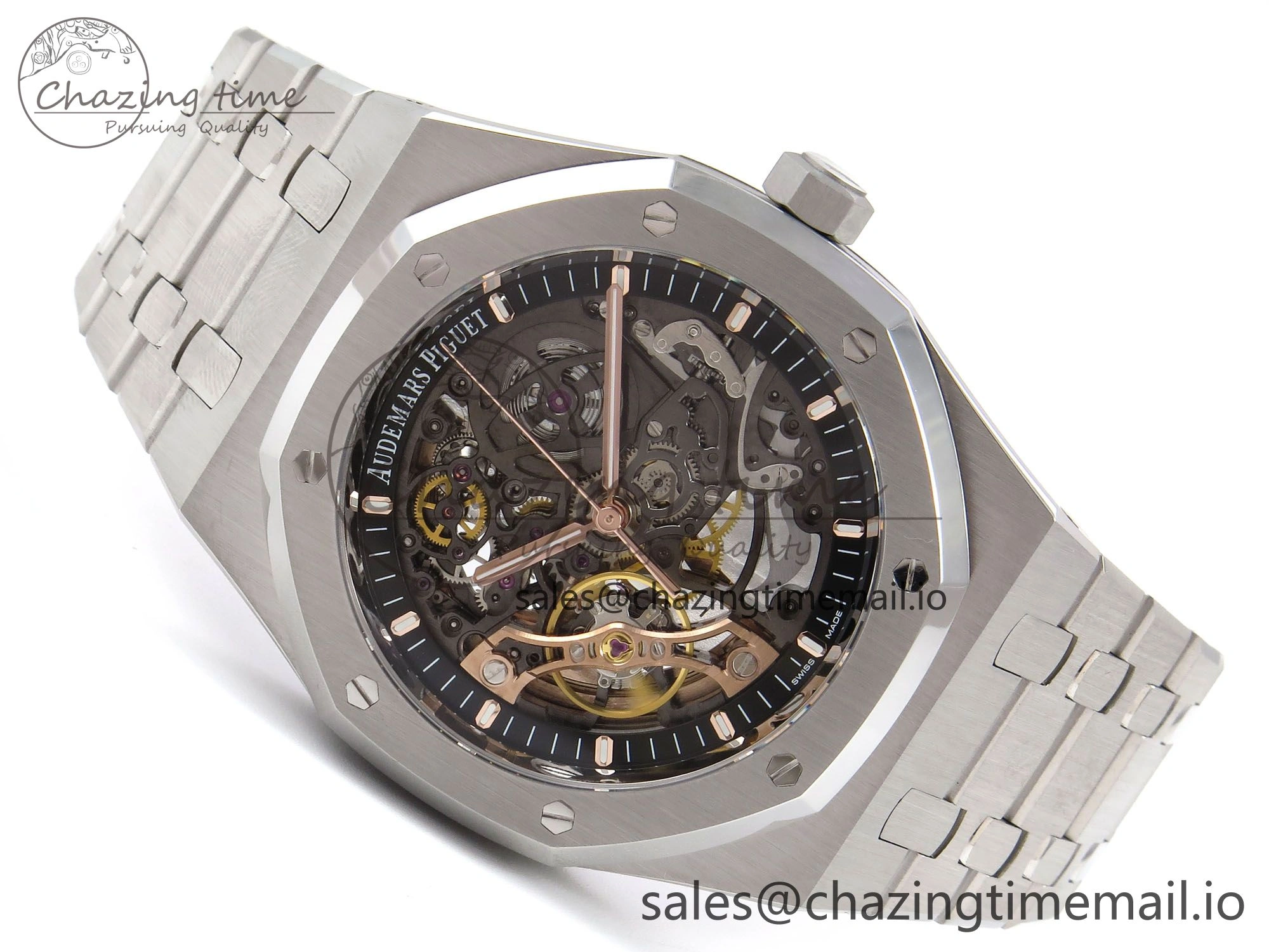 Royal Oak 41mm Openworked 15407 SS THBF 1:1 Best Edition on SS Bracelet SA Popular 4378