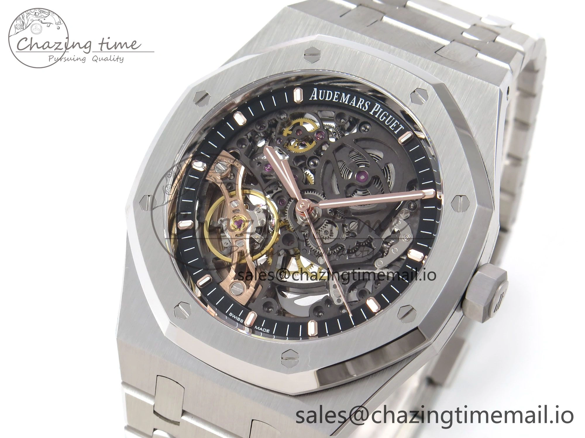 Royal Oak 41mm Openworked 15407 SS THBF 1:1 Best Edition on SS Bracelet SA Popular 4378