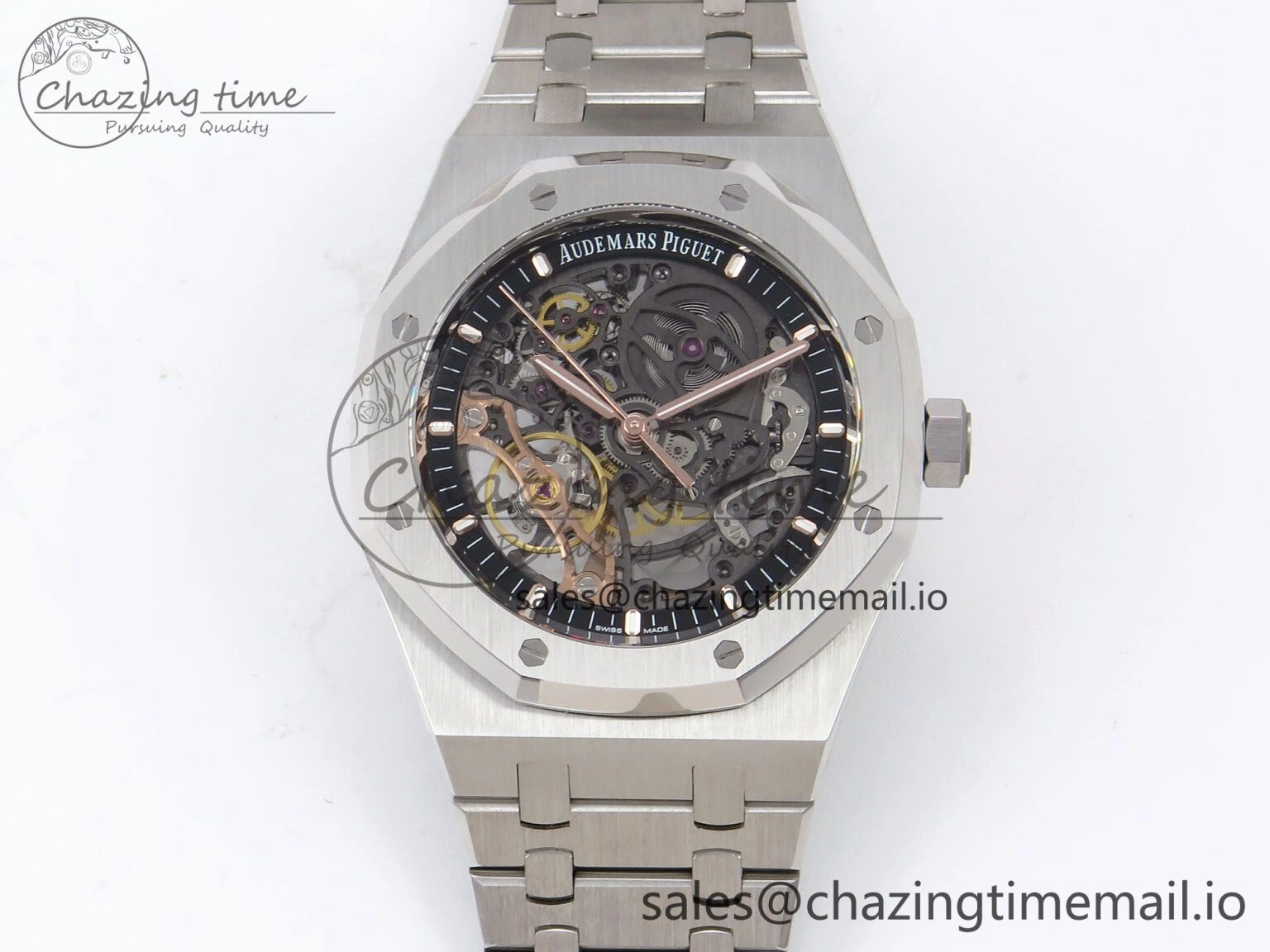 Royal Oak 41mm Openworked 15407 SS THBF 1:1 Best Edition on SS Bracelet SA Popular 4378