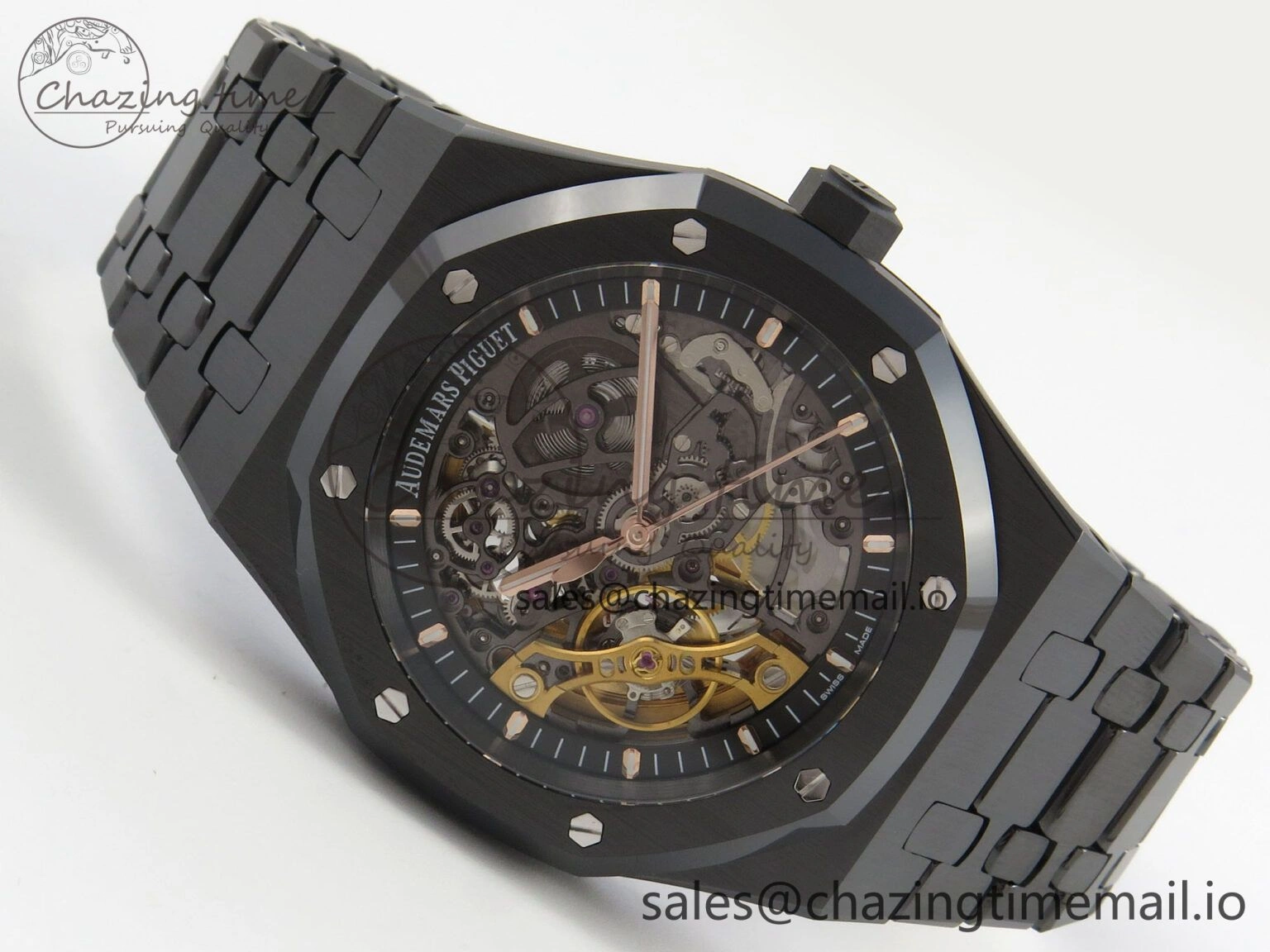 Royal Oak 41mm Openworked Ceramic 15416CE THBF 1:1 Best Edition on Ceramic Bracelet SA3132 V Original 4223