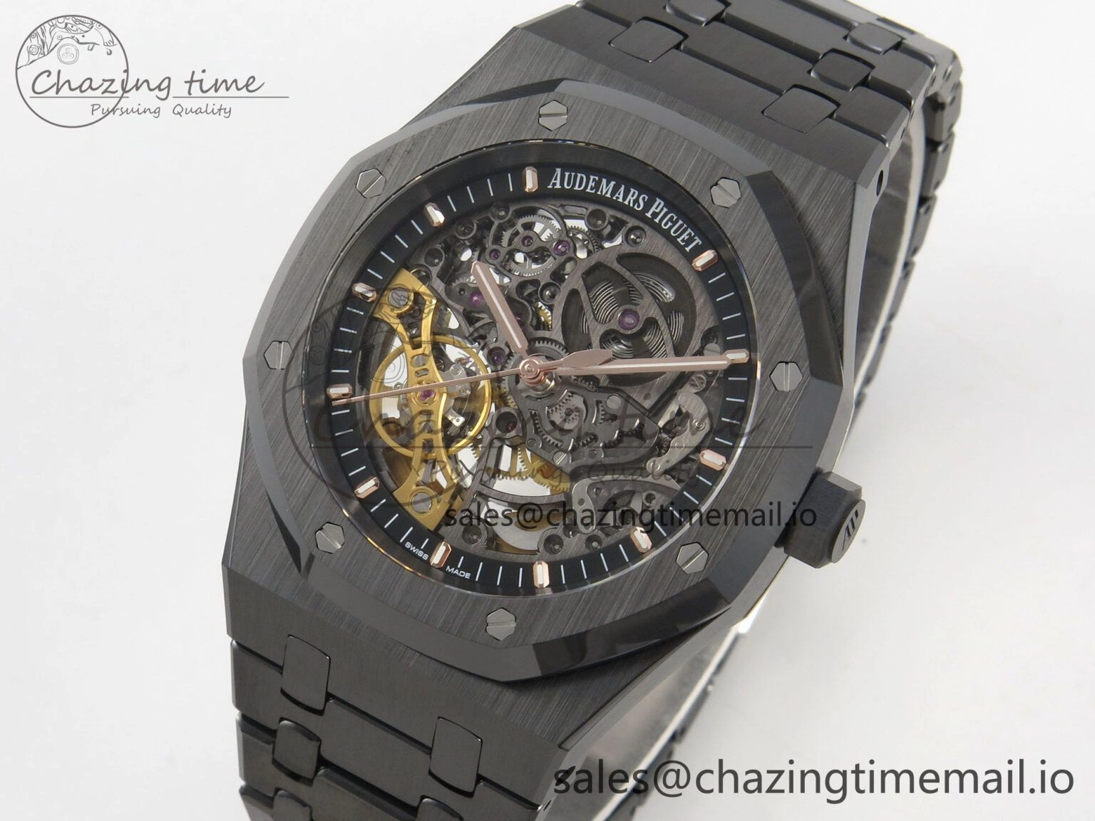 Royal Oak 41mm Openworked Ceramic 15416CE THBF 1:1 Best Edition on Ceramic Bracelet SA3132 V Original 4223