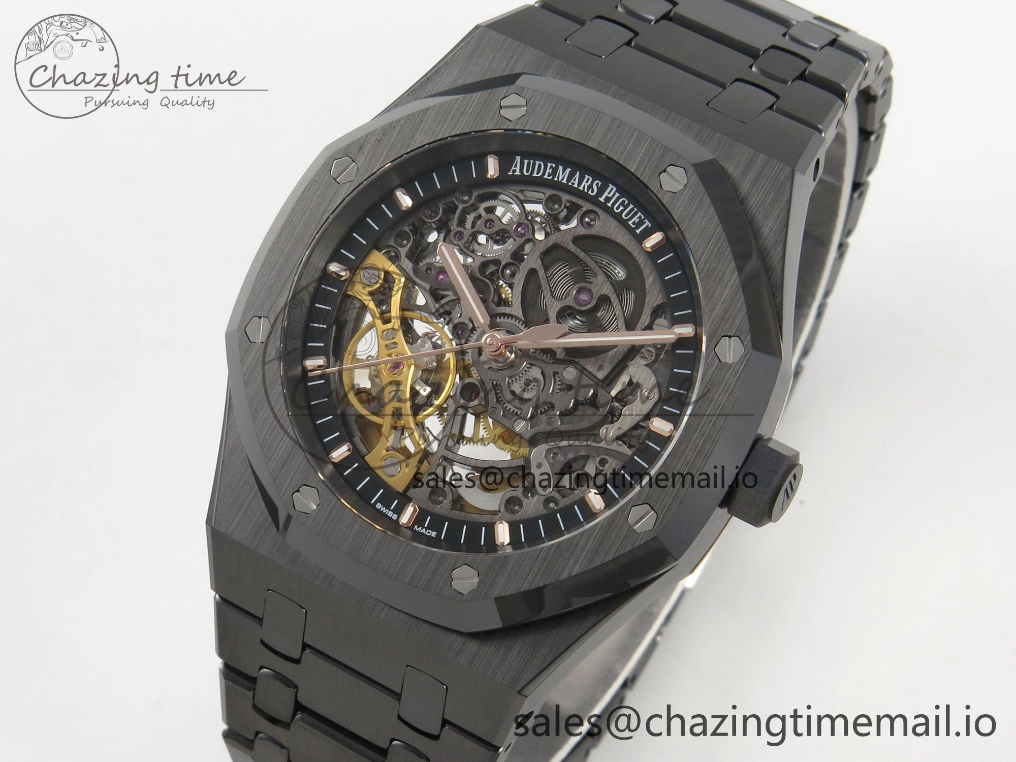 Royal Oak 41mm Openworked Ceramic 15416CE THBF 1:1 Best Edition on Ceramic Bracelet SA3132 V Original 4223