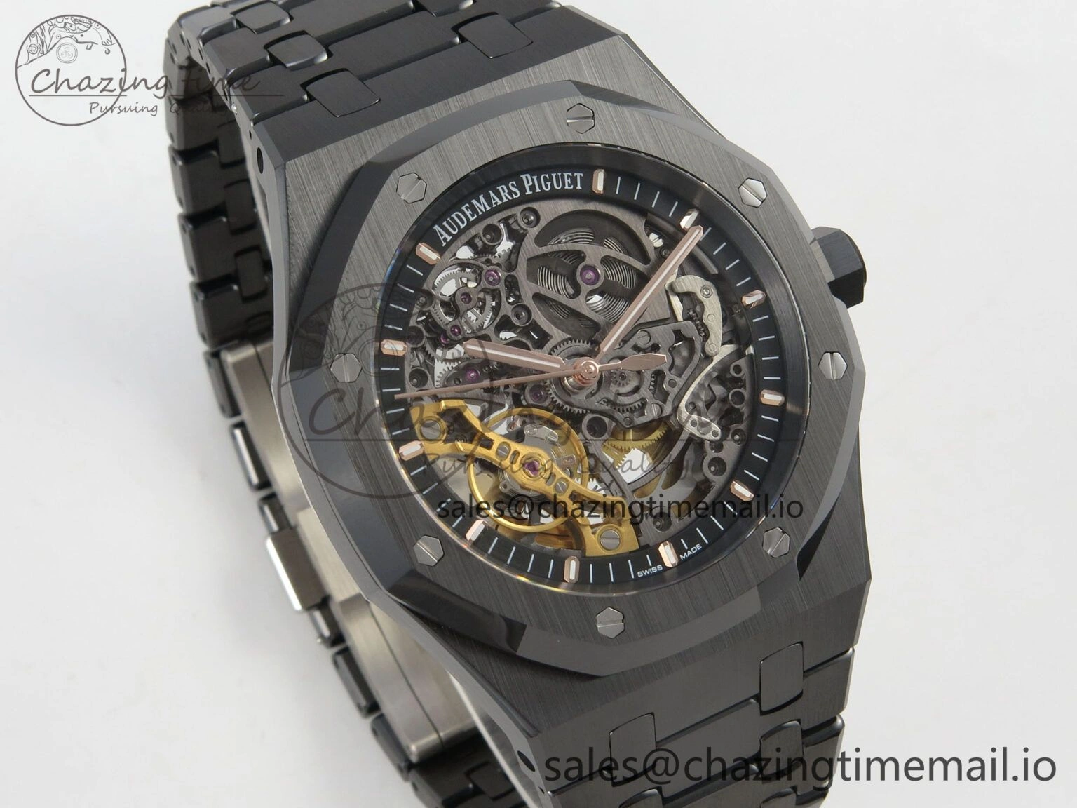 Royal Oak 41mm Openworked Ceramic 15416CE THBF 1:1 Best Edition on Ceramic Bracelet SA3132 V Original 4223
