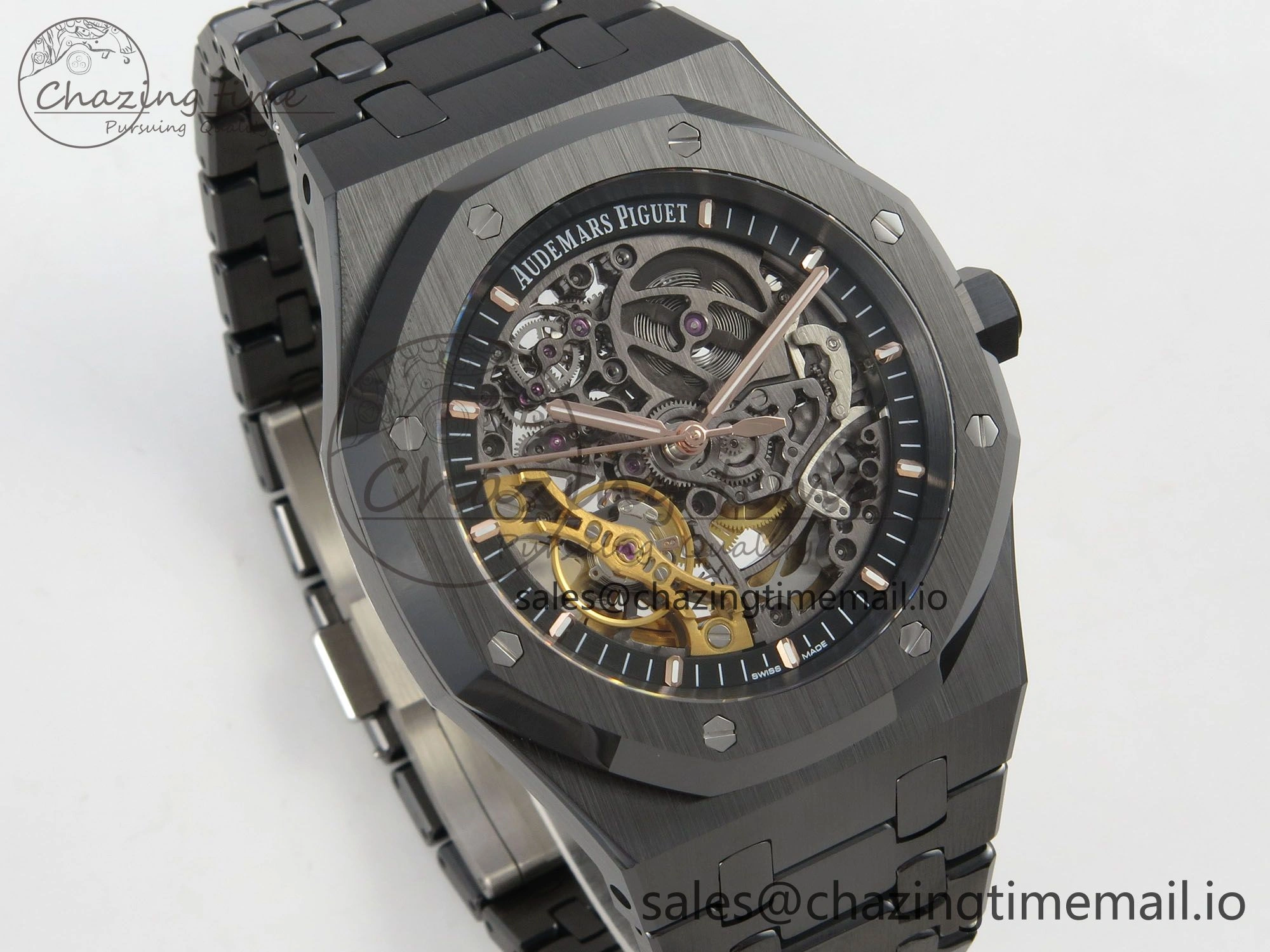 Royal Oak 41mm Openworked Ceramic 15416CE THBF 1:1 Best Edition on Ceramic Bracelet SA3132 V Original 4223