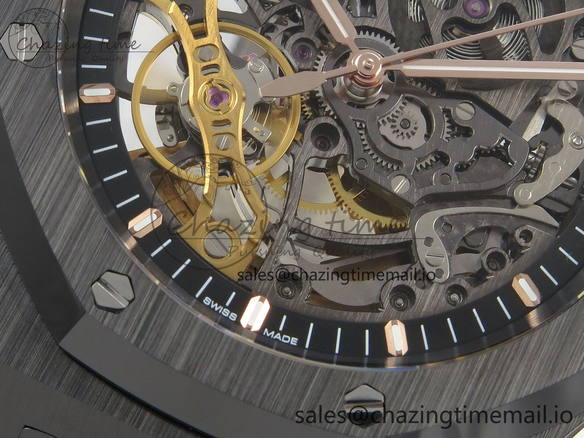 Royal Oak 41mm Openworked Ceramic 15416CE THBF 1:1 Best Edition on Ceramic Bracelet SA3132 V Original 4223