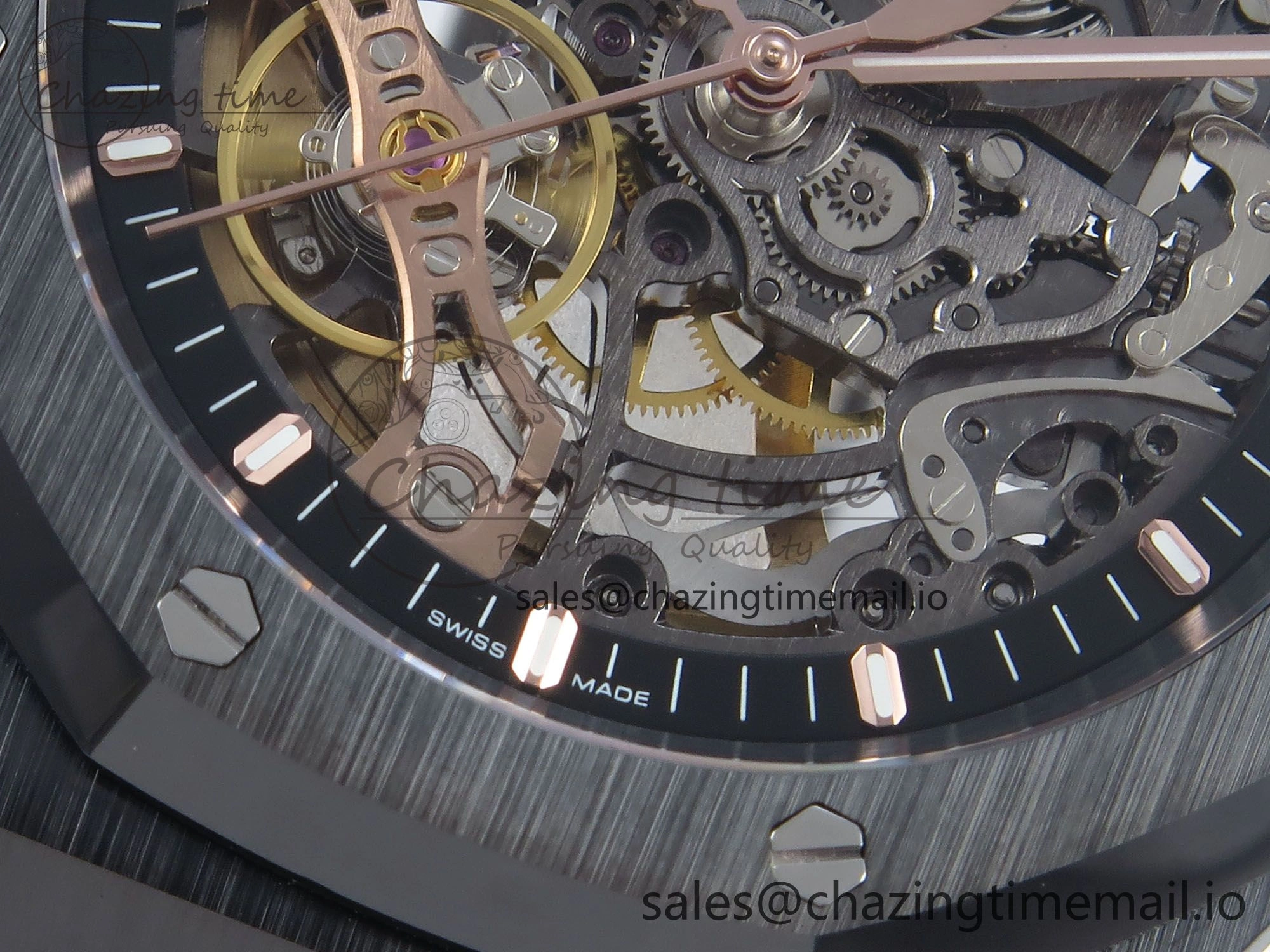 Upgraded Royal Oak 41mm Openworked Ceramic 15416CE THBF 1:1 Best Edition on Ceramic Bracelet SA3132 V 4270