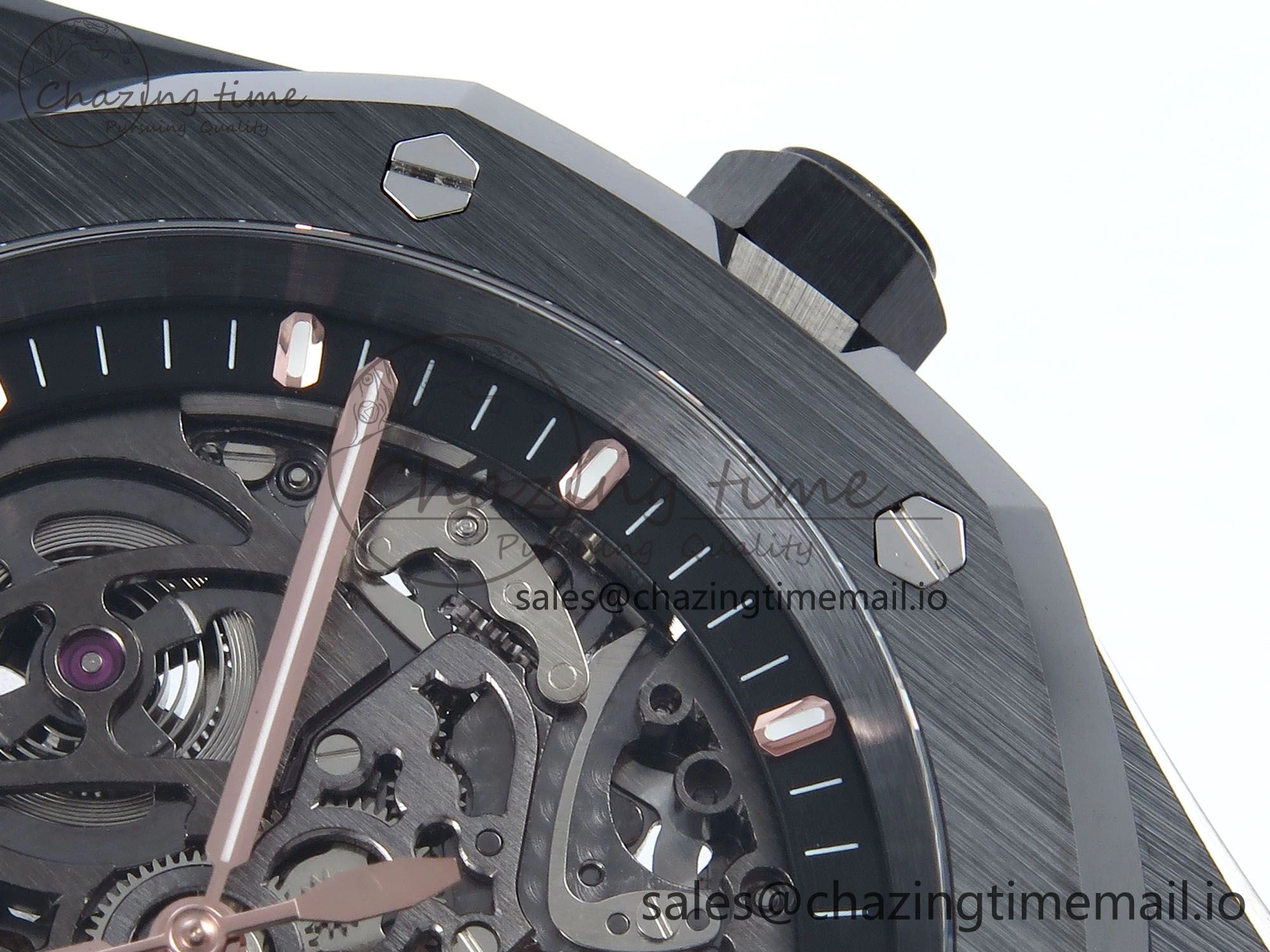 Upgraded Royal Oak 41mm Openworked Ceramic 15416CE THBF 1:1 Best Edition on Ceramic Bracelet SA3132 V 4270