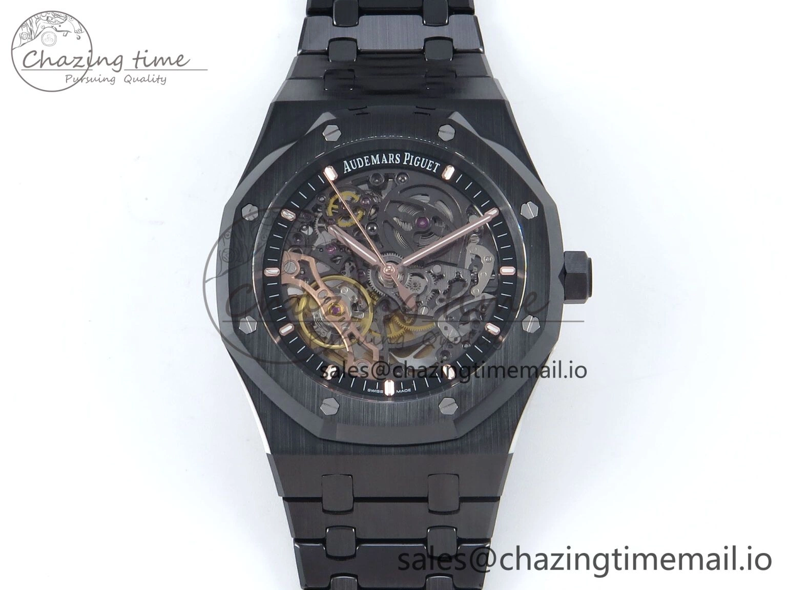 Upgraded Royal Oak 41mm Openworked Ceramic 15416CE THBF 1:1 Best Edition on Ceramic Bracelet SA3132 V 4270