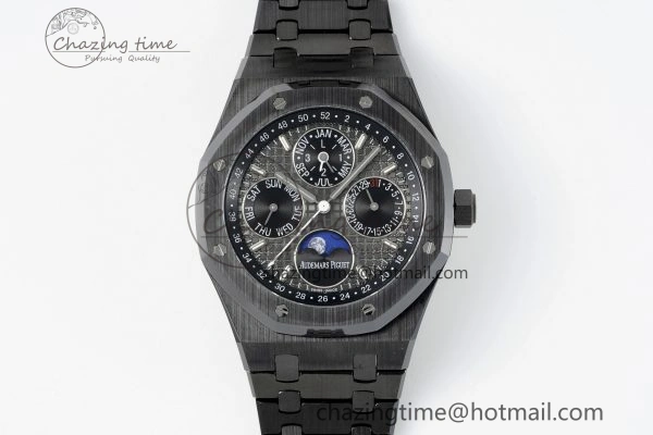 Lightweight Royal Oak 41mm Perpetual Calendar Black Ceramic APSF1:1 Best Edition Black Dial on Ceramic Bracelet A 4742
