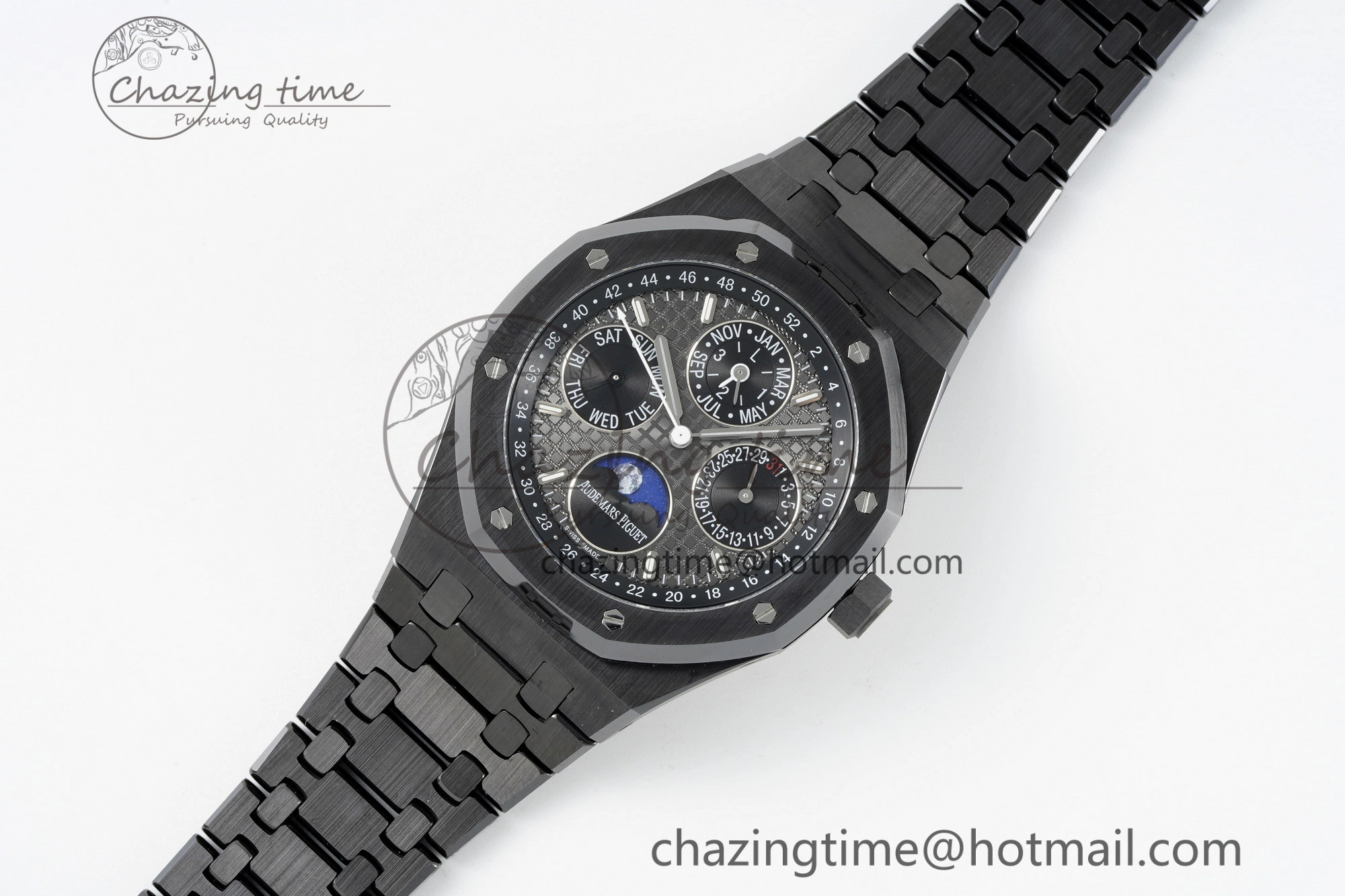 Lightweight Royal Oak 41mm Perpetual Calendar Black Ceramic APSF1:1 Best Edition Black Dial on Ceramic Bracelet A 4742