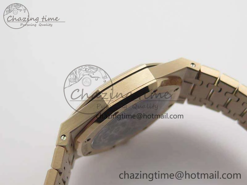 Royal Oak 41mm RG CY Best Edition Skeleton Dial On RG Bracelet FLYING TOURBY (Free Leather Strap) TopPick 4988
