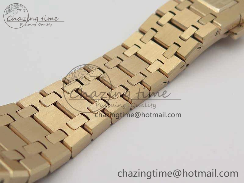 Royal Oak 41mm RG CY Best Edition Skeleton Dial On RG Bracelet FLYING TOURBY (Free Leather Strap) TopPick 4988