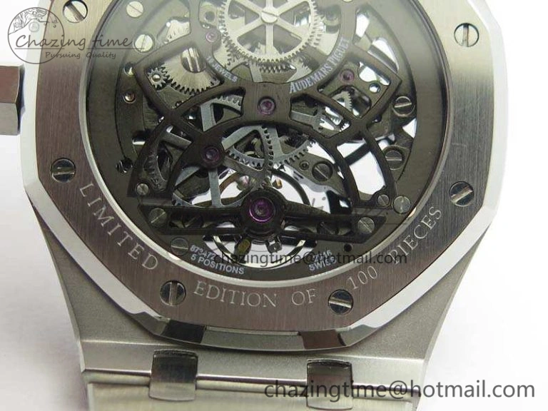 Royal Oak 41mm SS CY Best Edition Skeleton Dial On SS Bracelet FLYING TOURBY Sustainable 4987