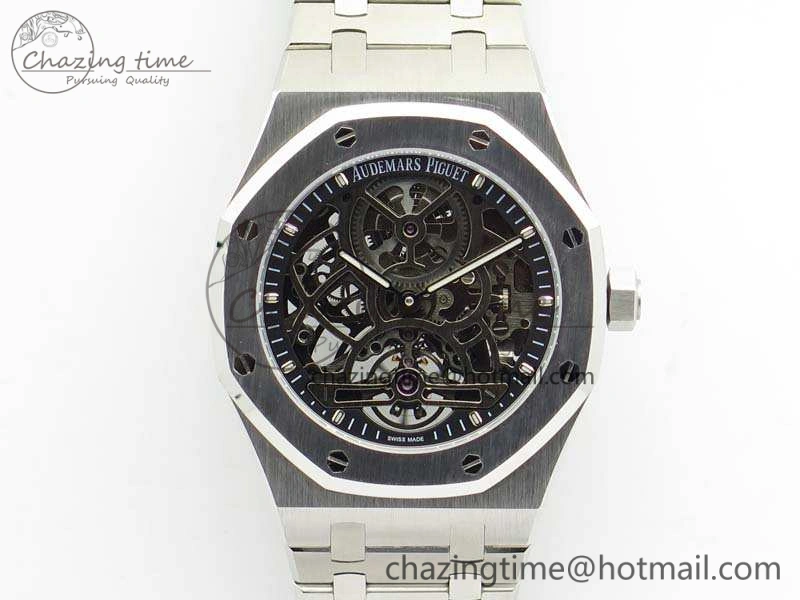 Royal Oak 41mm SS CY Best Edition Skeleton Dial On SS Bracelet FLYING TOURBY Sustainable 4987