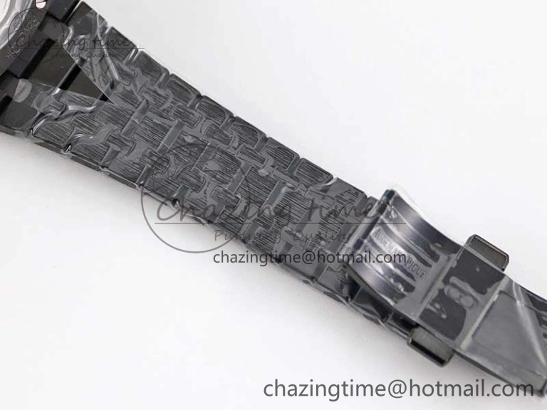 Royal Oak 41mm Tourbillon DLC R8 Best Edition Black Dial on DLC Bracelet V QuickDry 4809