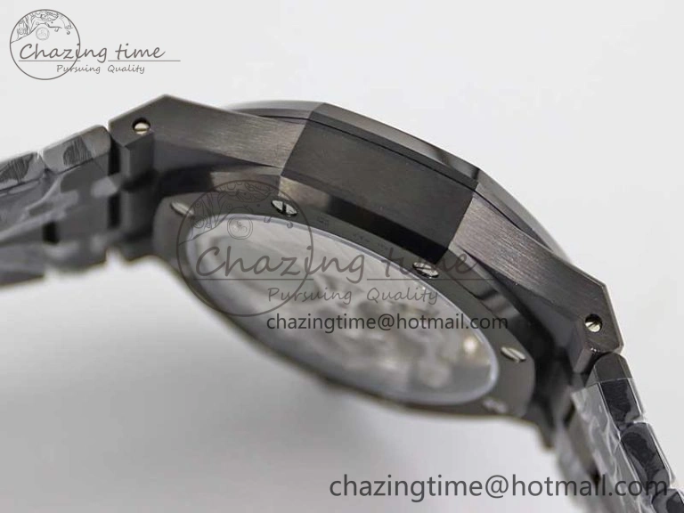 Royal Oak 41mm Tourbillon DLC R8 Best Edition Black Dial on DLC Bracelet V QuickDry 4809