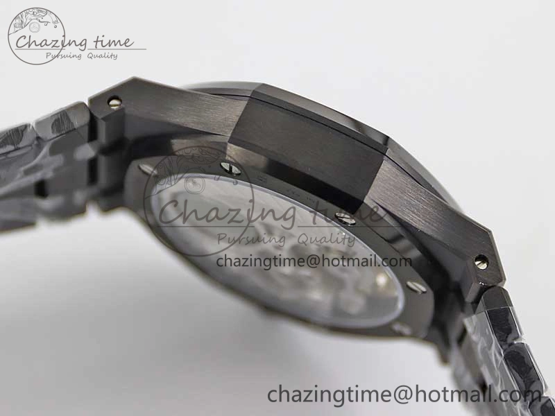 Royal Oak 41mm Tourbillon DLC R8 Best Edition Black Dial on DLC Bracelet V QuickDry 4809