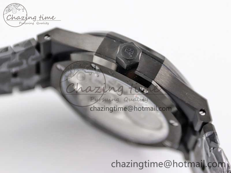 Royal Oak 41mm Tourbillon DLC R8 Best Edition Black Dial on DLC Bracelet V QuickDry 4809