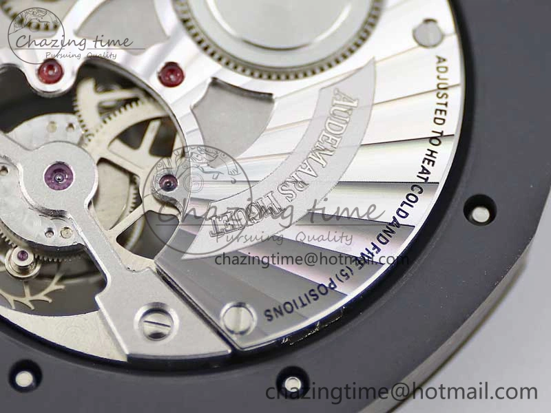 Royal Oak 41mm Tourbillon DLC R8 Best Edition Black Dial on DLC Bracelet V QuickDry 4809