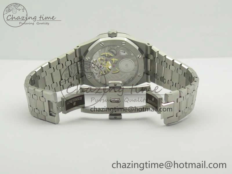 Flexible Royal Oak 41mm Tourbillon SS R8 Best Edition Blue Dial on SS Bracelet 4939