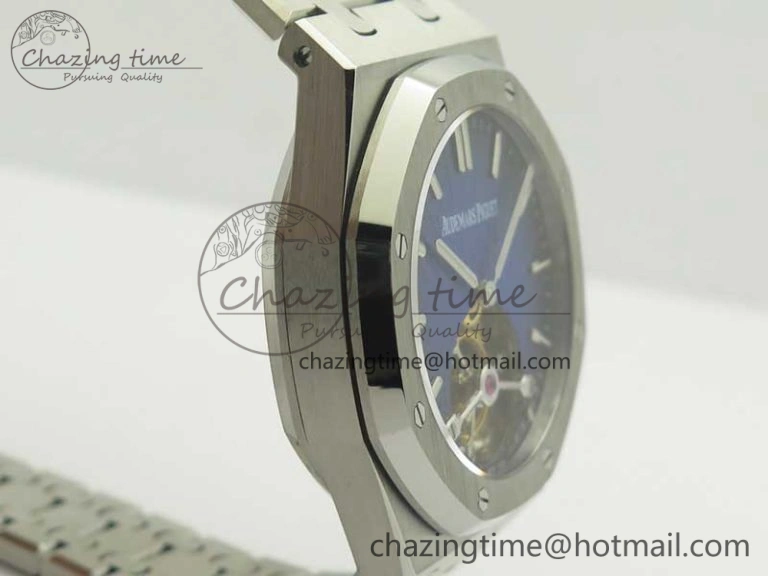 Flexible Royal Oak 41mm Tourbillon SS R8 Best Edition Blue Dial on SS Bracelet 4939