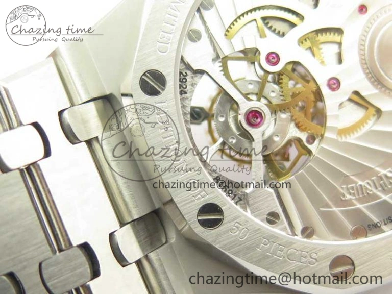Flexible Royal Oak 41mm Tourbillon SS R8 Best Edition Blue Dial on SS Bracelet 4939