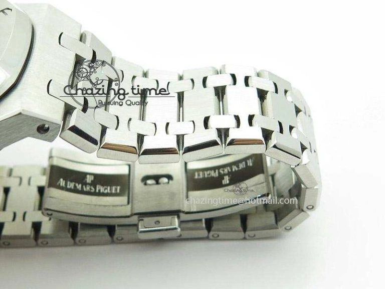 NewStyle Royal Oak 41mm Tourbillon SS White Dial on SS Bracelet 5217