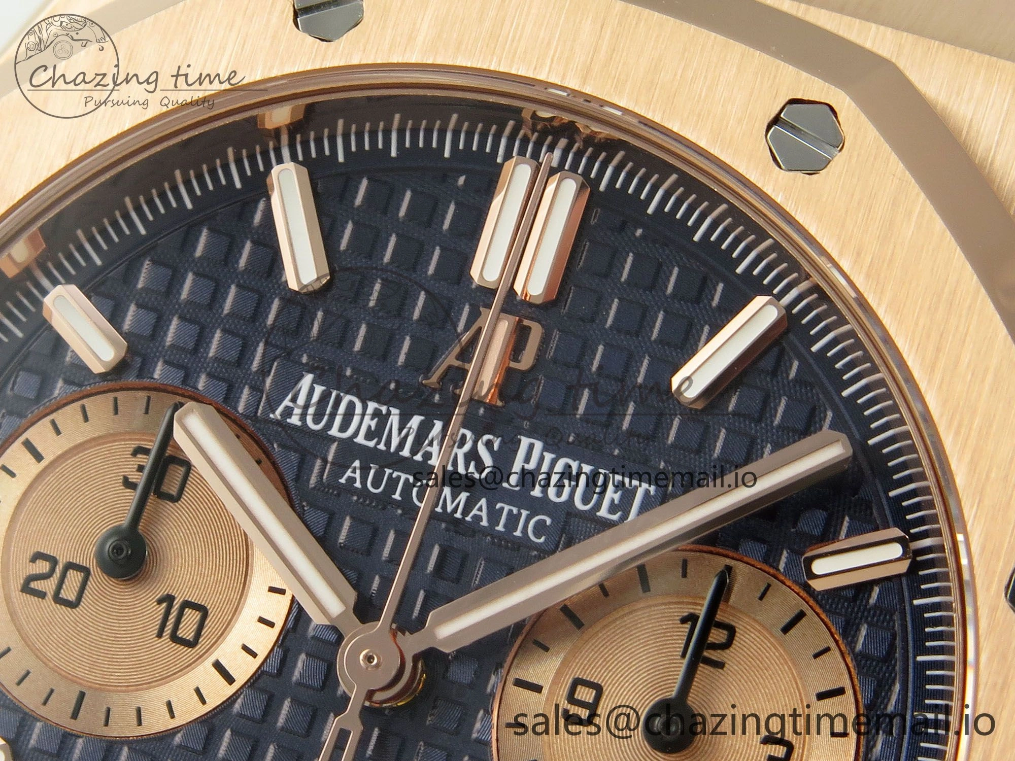NewStyle Royal Oak Chrono 26240 APSF 1:1 Best Edition Blue RG Dial on RG Bracelet SA4401 Super Clone 4235