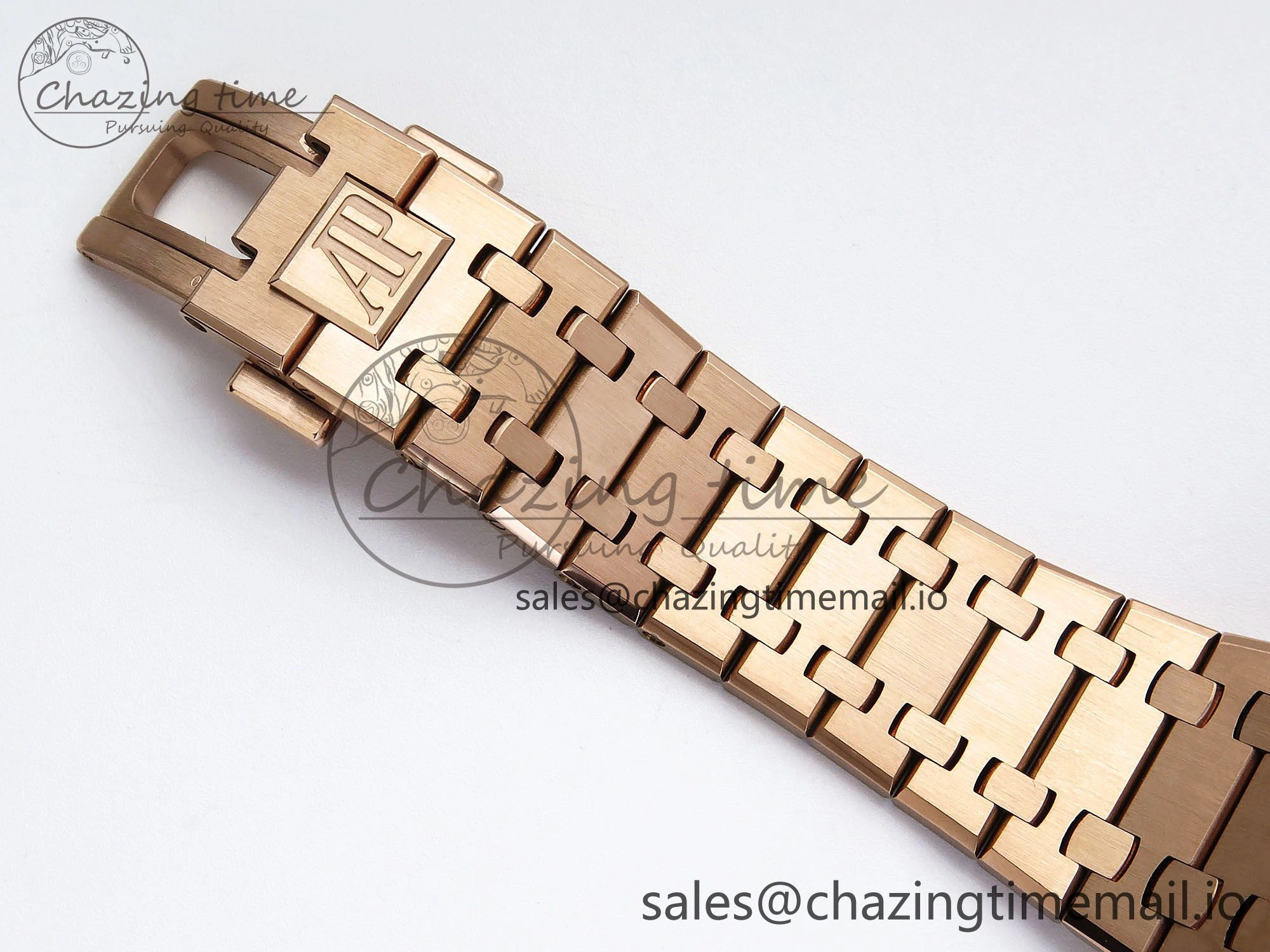 NewStyle Royal Oak Chrono 26240 APSF 1:1 Best Edition Blue RG Dial on RG Bracelet SA4401 Super Clone 4235