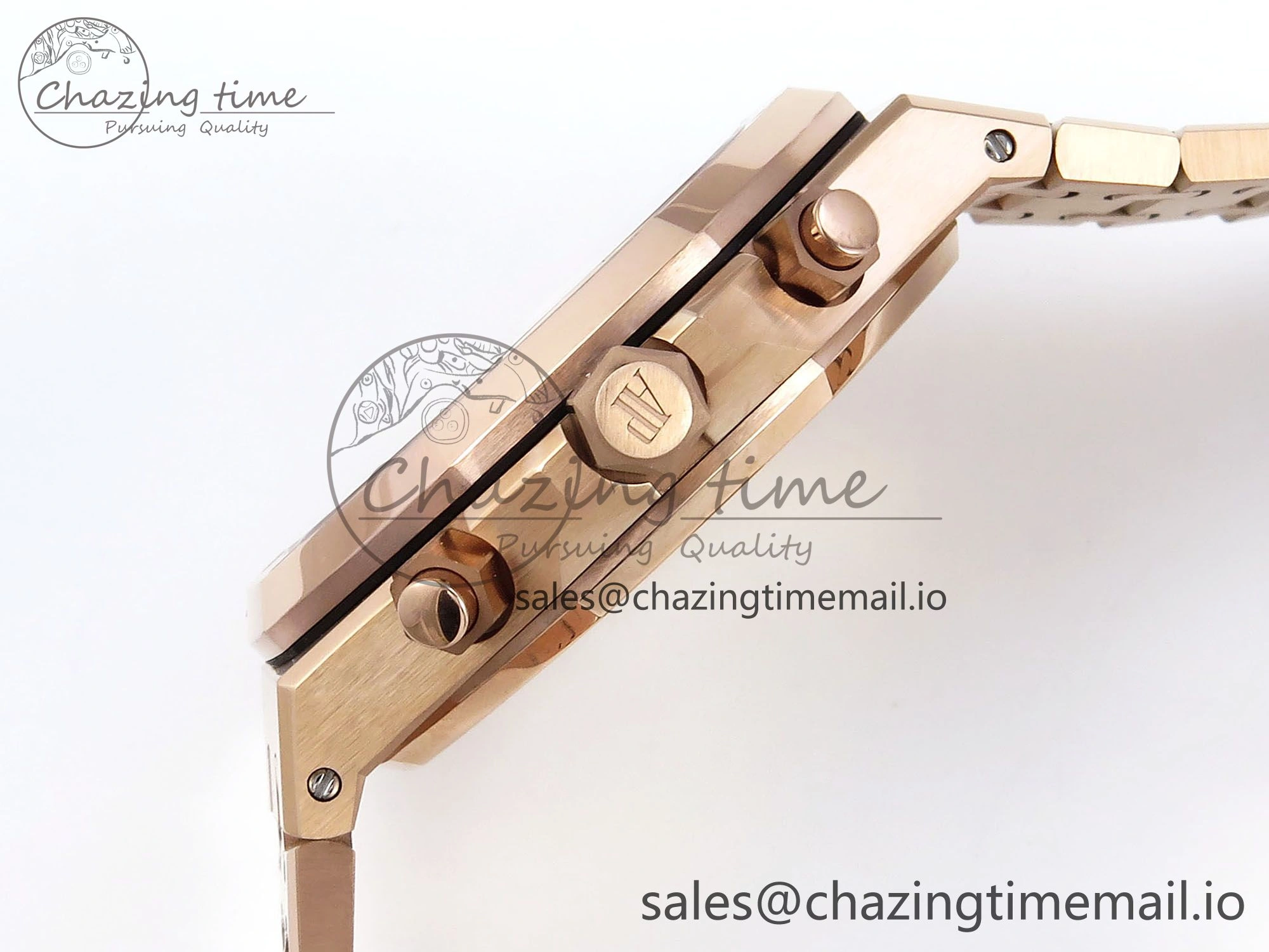 Affordable Royal Oak Chrono 26240 APSF 1:1 Best Edition Brown RG Dial on RG Bracelet SA4401 Super Clone 4233