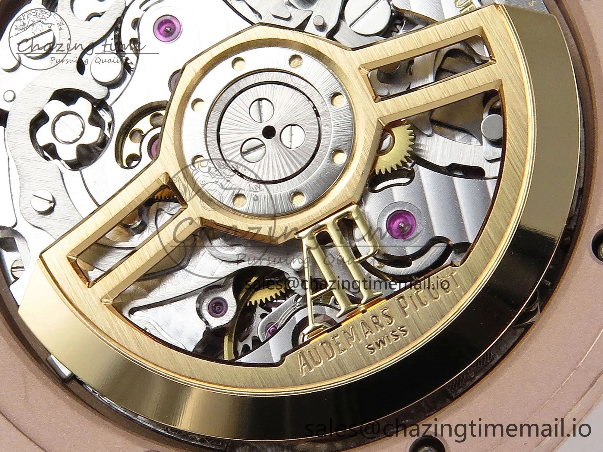 Affordable Royal Oak Chrono 26240 APSF 1:1 Best Edition Brown RG Dial on RG Bracelet SA4401 Super Clone 4233