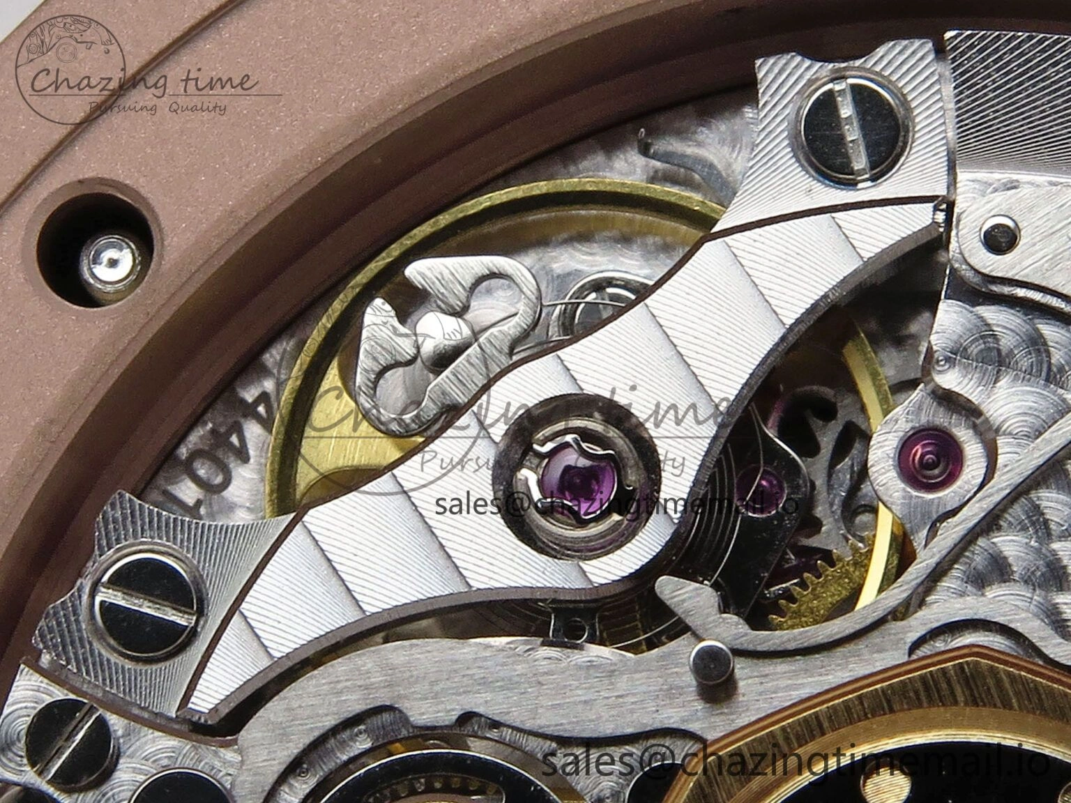 Affordable Royal Oak Chrono 26240 APSF 1:1 Best Edition Brown RG Dial on RG Bracelet SA4401 Super Clone 4233