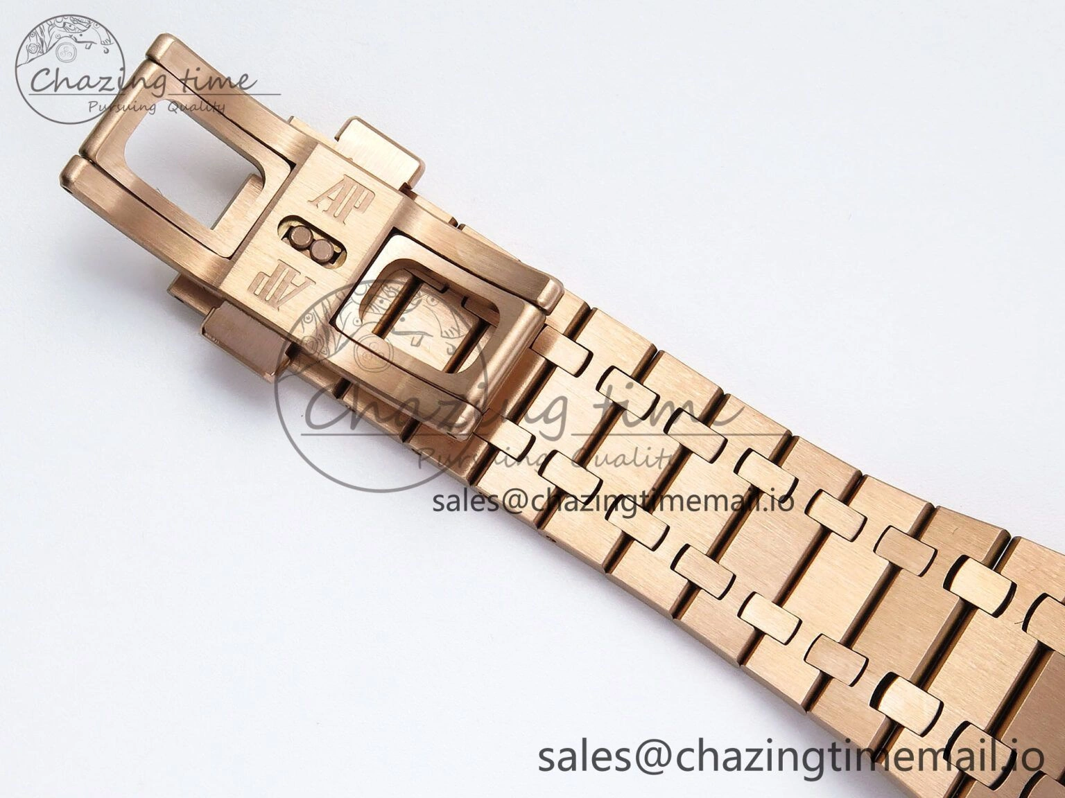 Affordable Royal Oak Chrono 26240 APSF 1:1 Best Edition Brown RG Dial on RG Bracelet SA4401 Super Clone 4233