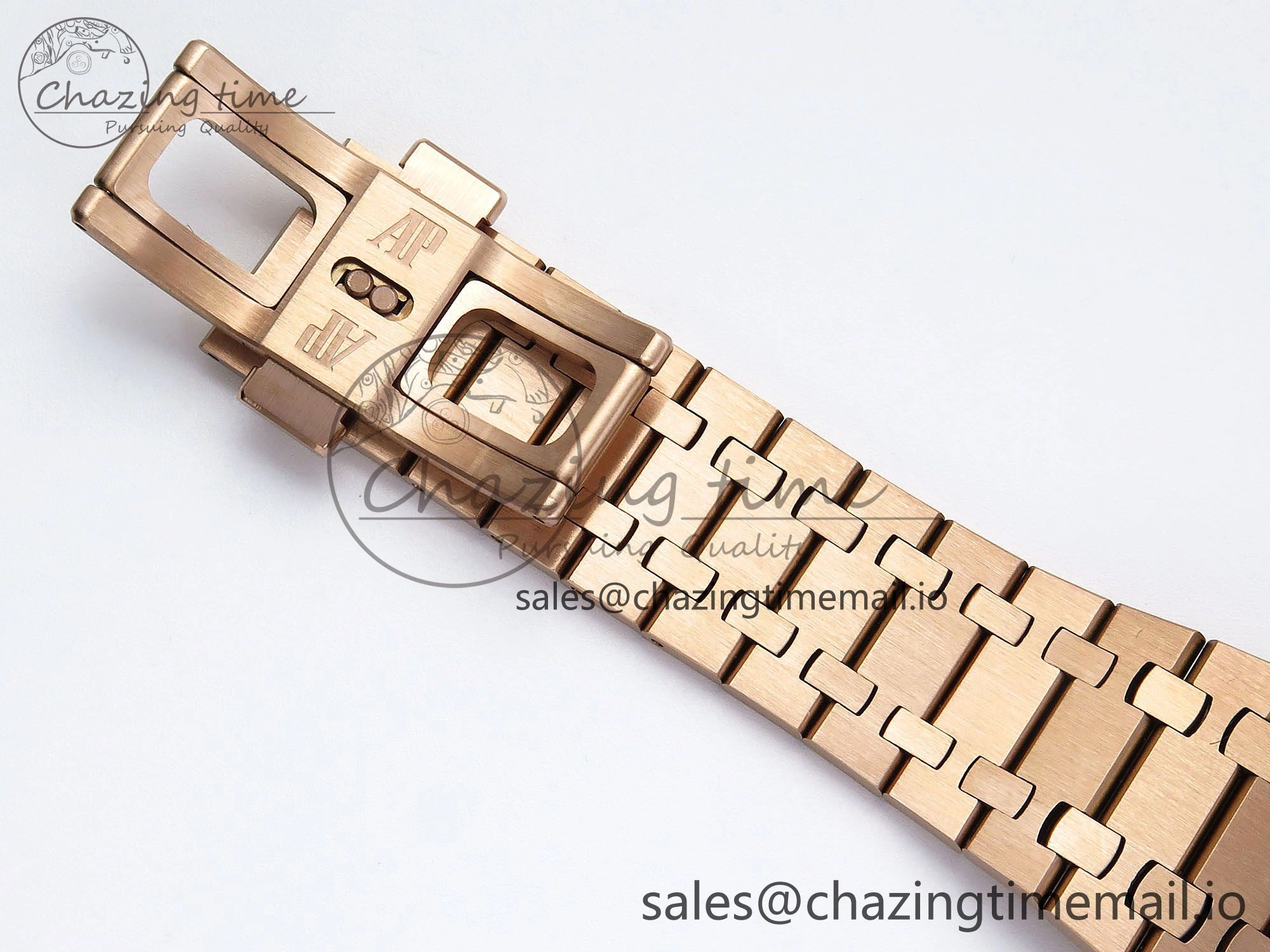 Affordable Royal Oak Chrono 26240 APSF 1:1 Best Edition Brown RG Dial on RG Bracelet SA4401 Super Clone 4233
